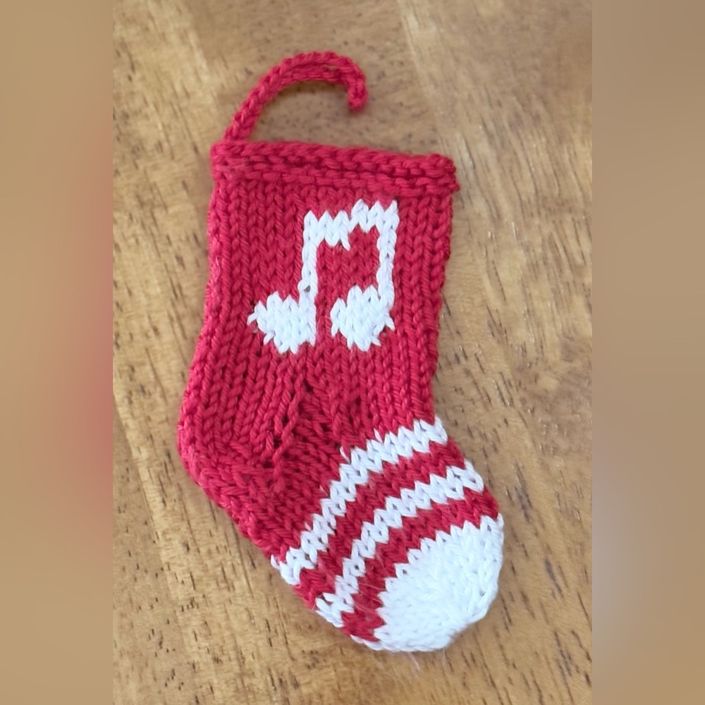 Miniature Knitted Christmas Stocking
Music Notes